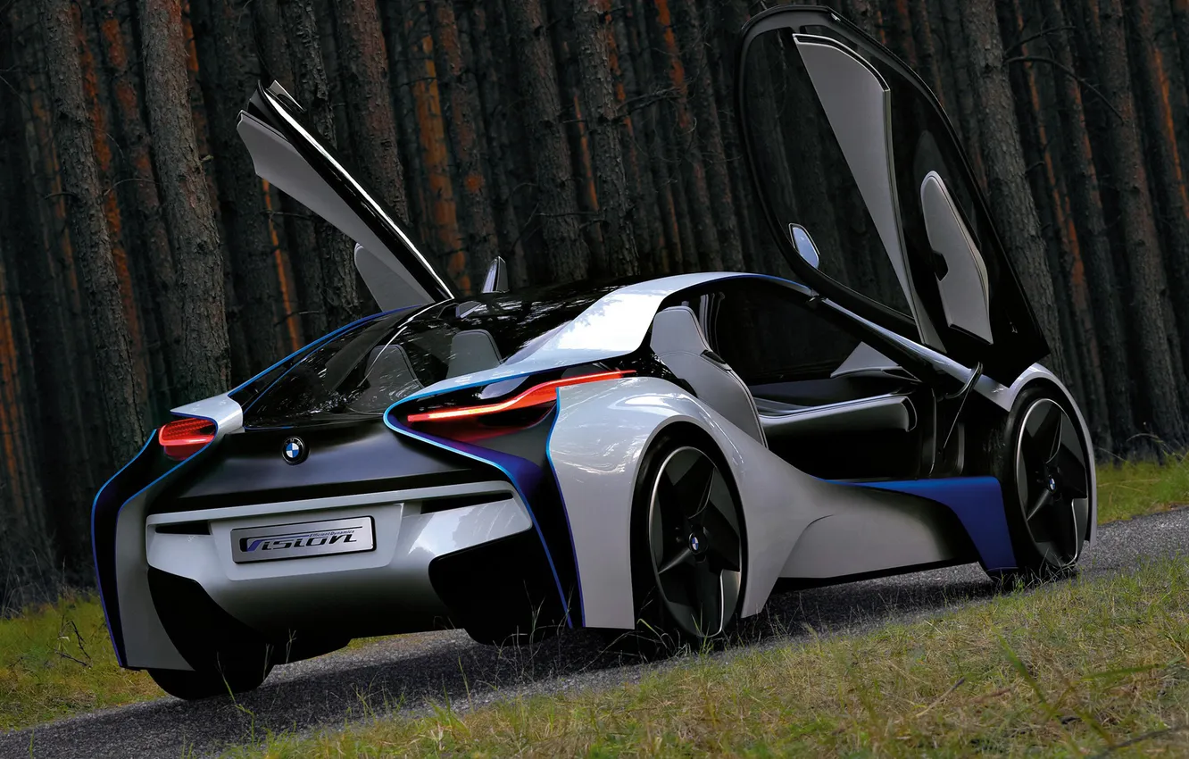 Photo wallpaper Concept, BMW, BMW, the door, the concept, Vision, back, EfficientDynamics