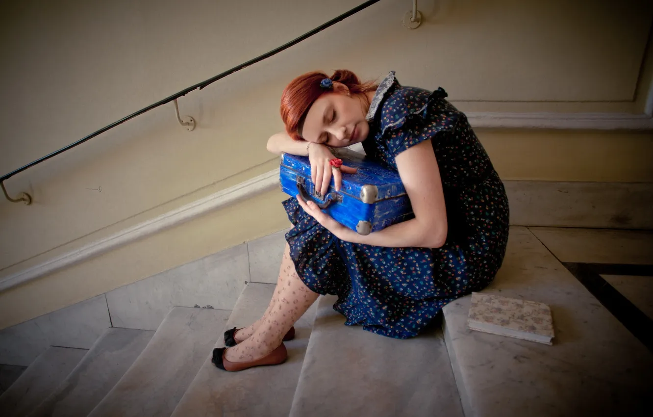 Photo wallpaper girl, mood, stage