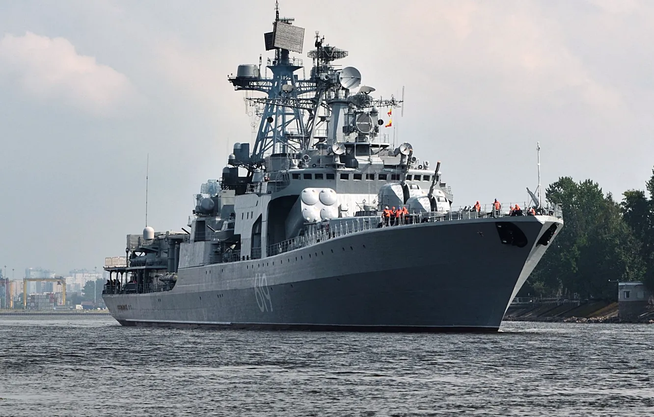 Photo wallpaper ship, large, anti-submarine, Severomorsk