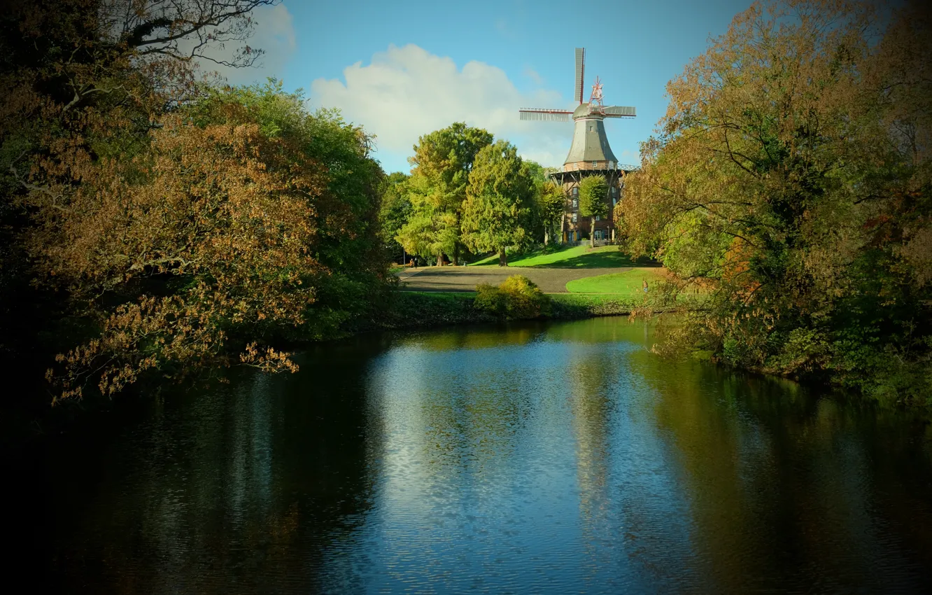 Photo wallpaper landscape, Land, grin, Bremen City