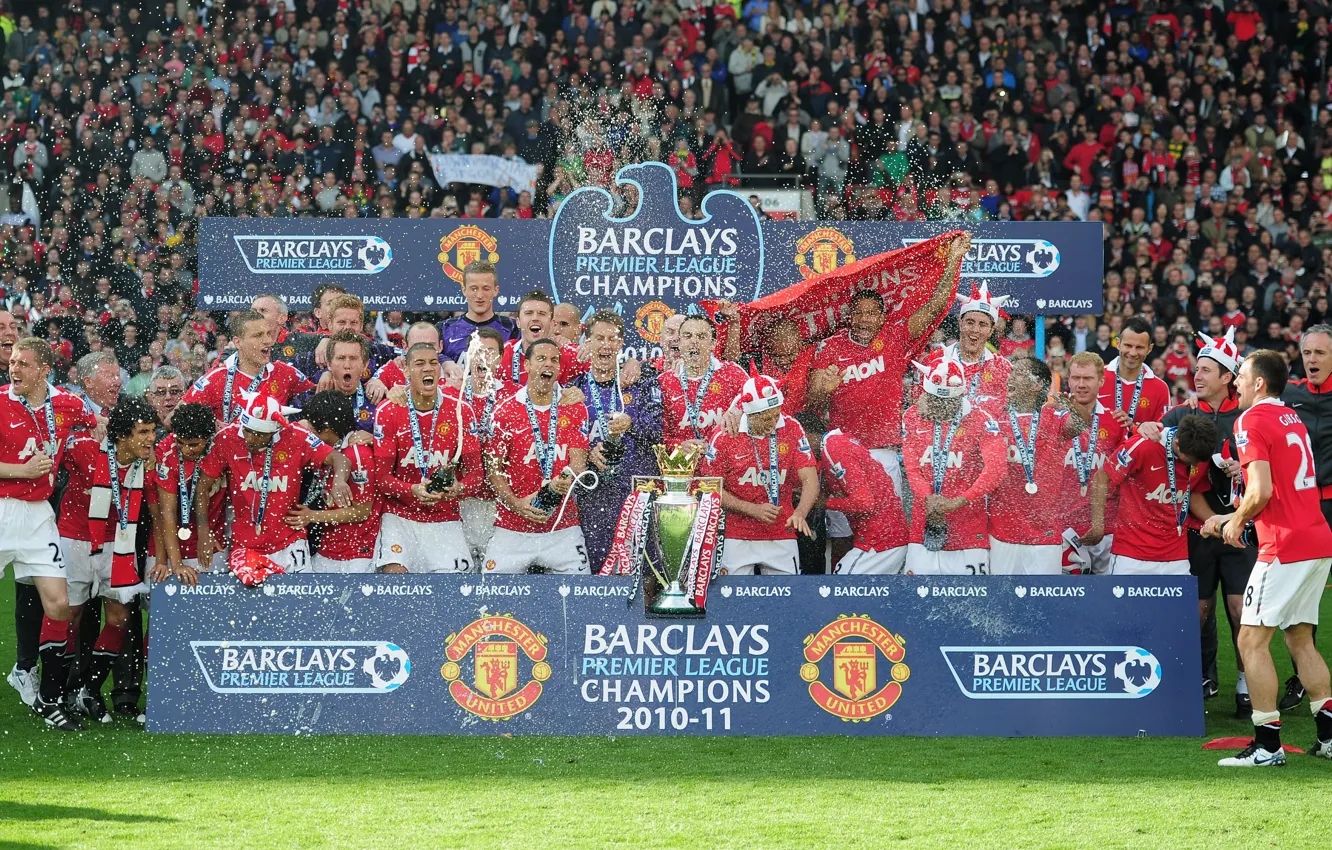 Photo wallpaper joy, red, champagne, coach, fans, Cup, Ferdinand, Scholz