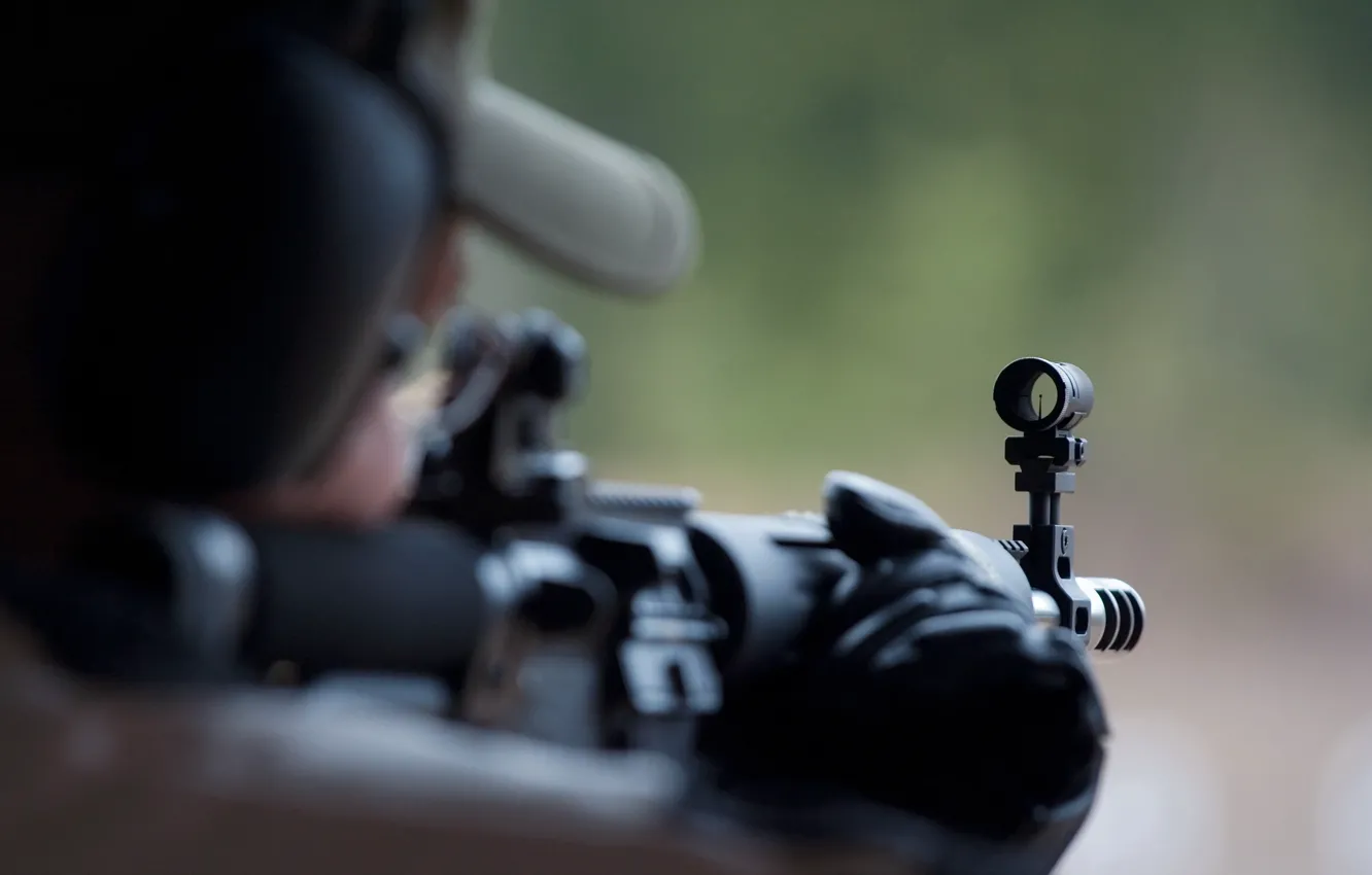 Photo wallpaper weapons, background, sight