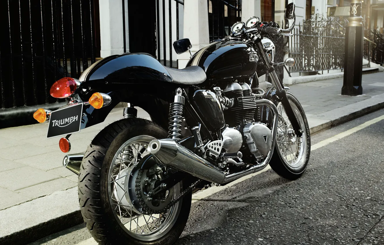 Photo wallpaper Triumph, cafe racer, Triumph Thruxton, cafe racer