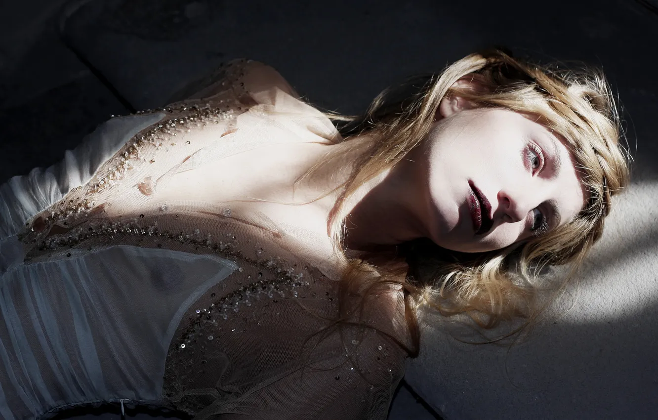 Photo wallpaper girl, beauty, sleeping