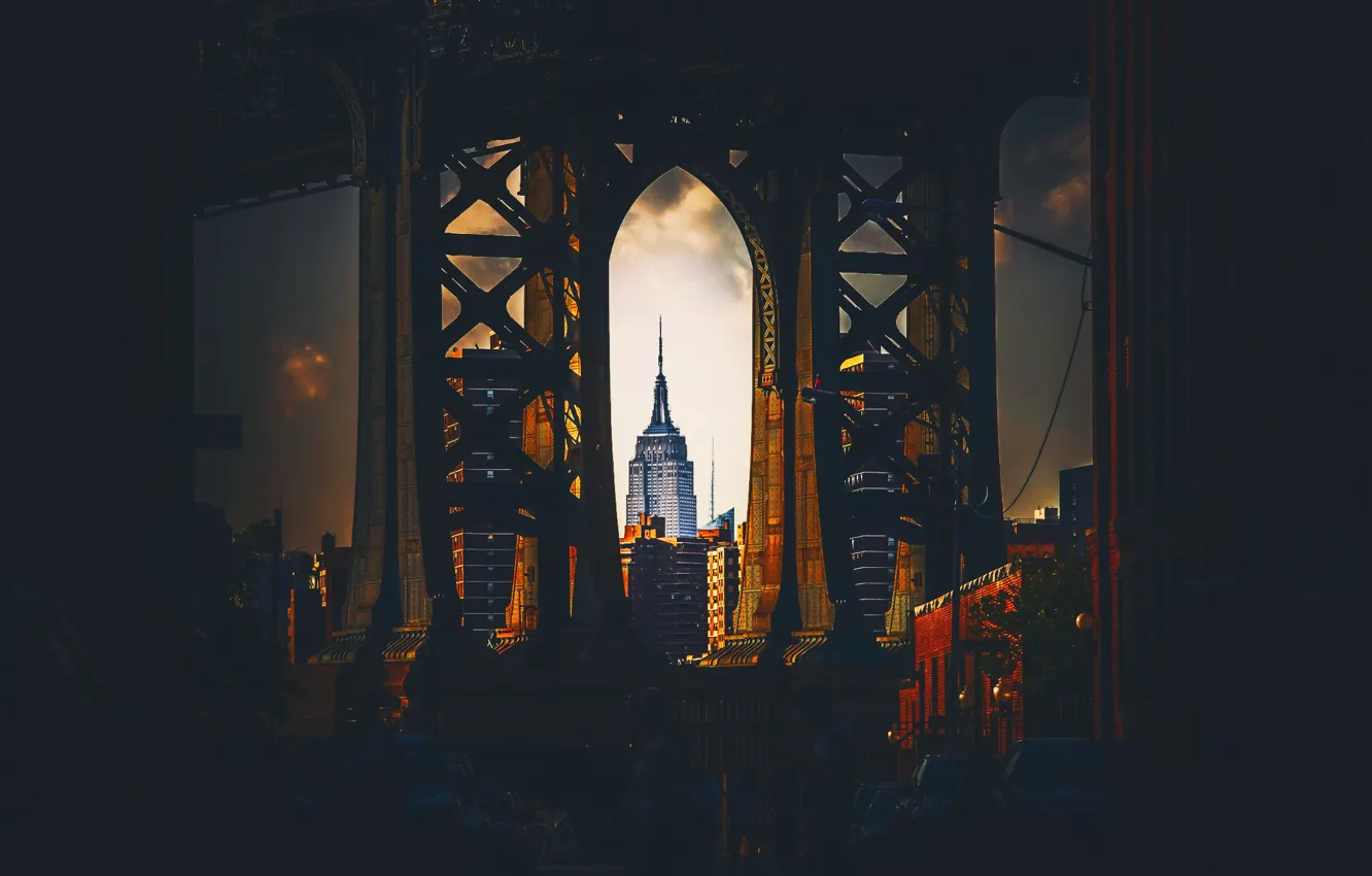Photo wallpaper the city, USA, New York, The Empire State Building