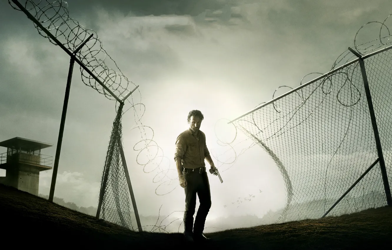 Photo wallpaper The Walking Dead, Rick Grimes, The walking dead, Andrew Lincoln, Andrew Lincoln