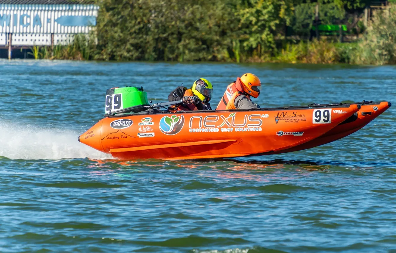 Photo wallpaper race, boat, speed