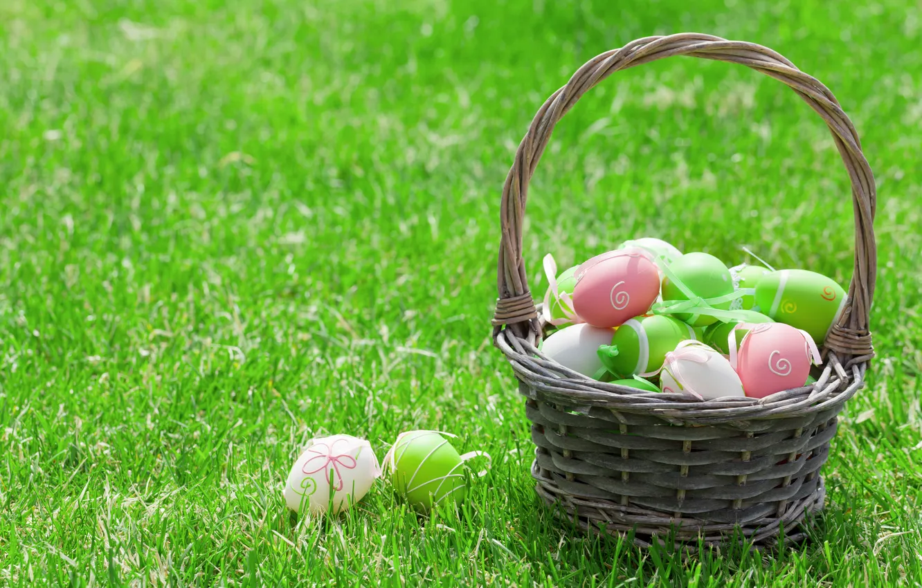 Photo wallpaper flowers, eggs, spring, colorful, Easter, wood, flowers, spring