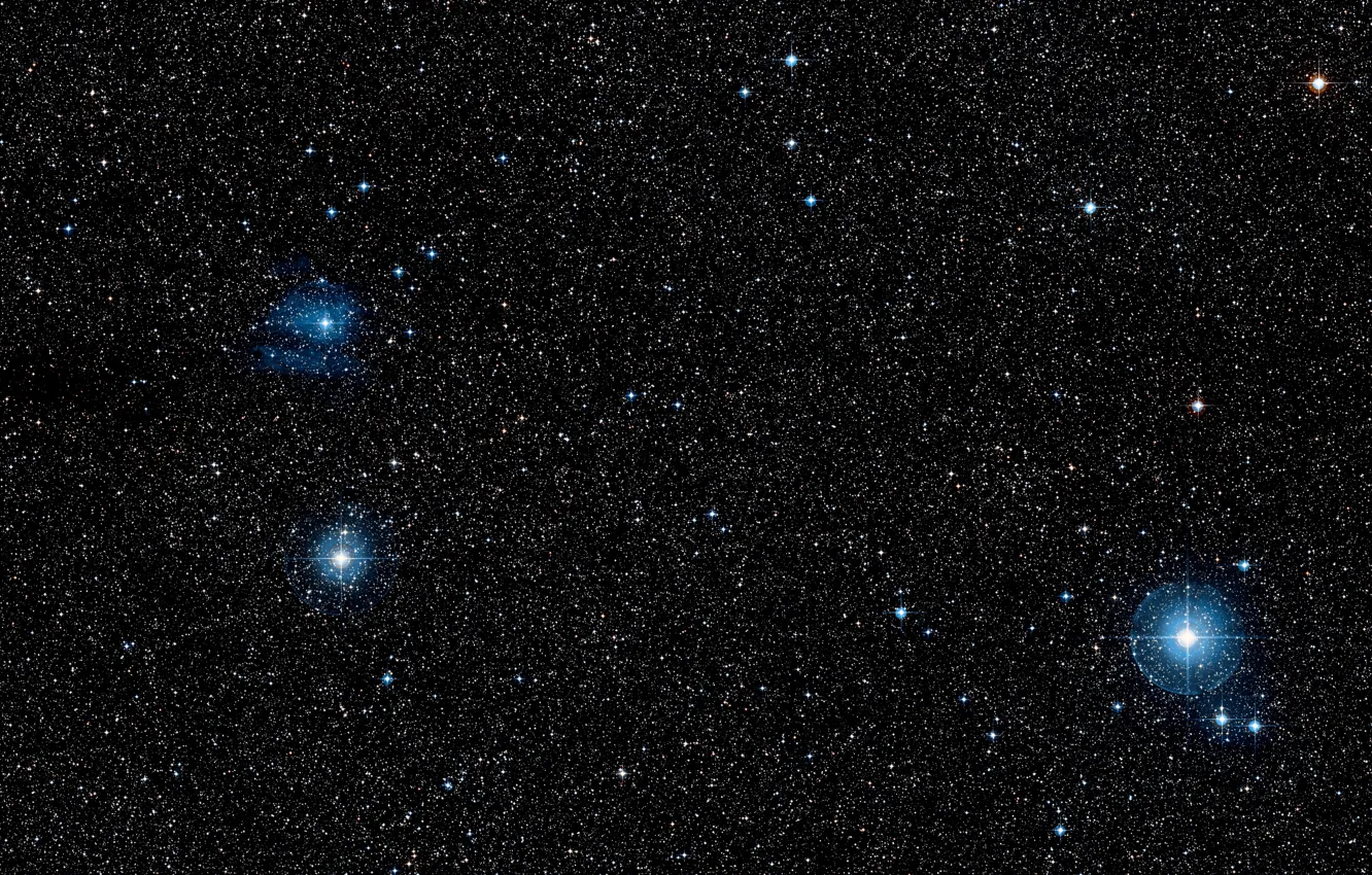 Photo wallpaper Nova, Wide Field View, Digitized Sky Survey 2, Constellation Puppis, V445 Puppis