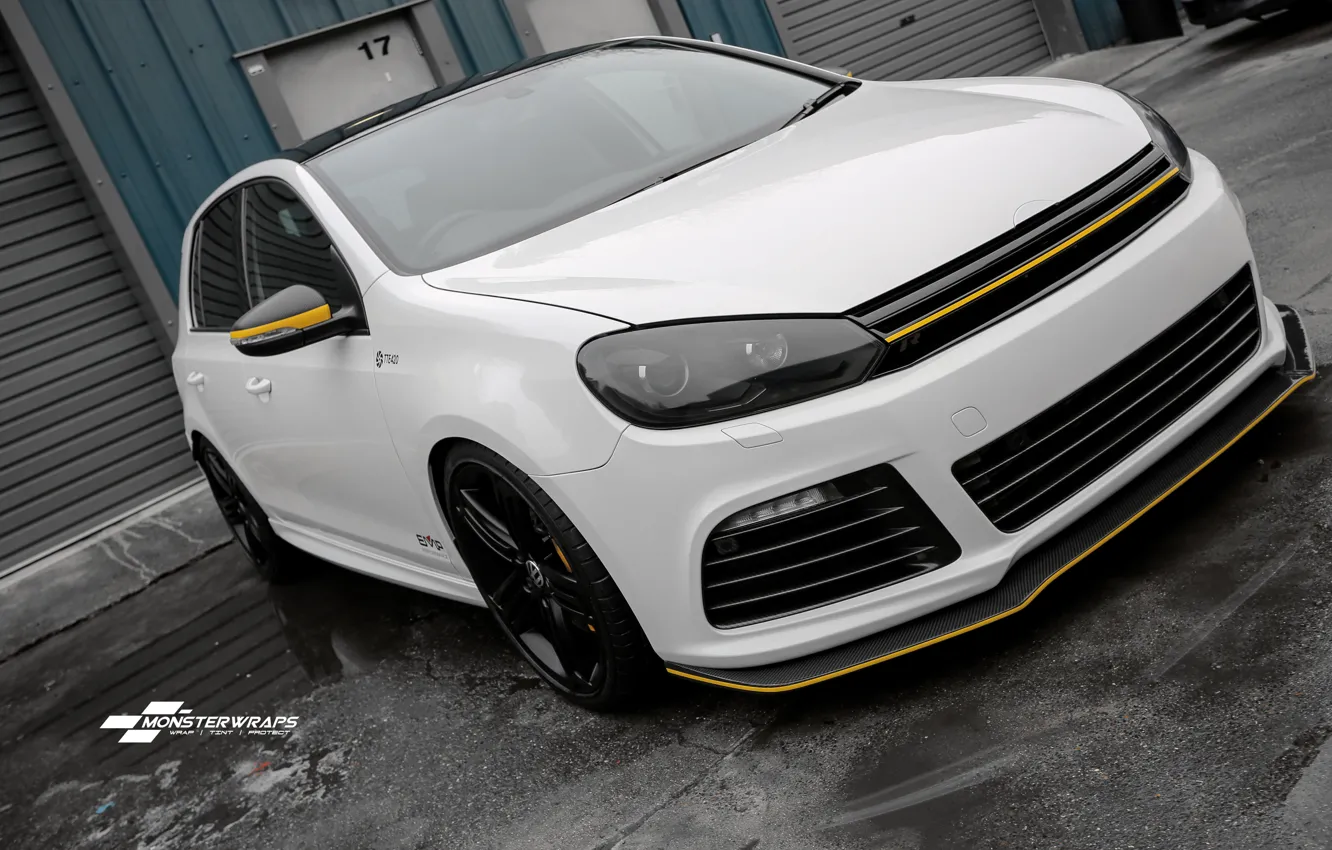 Photo wallpaper Volkswagen, Golf, gloss