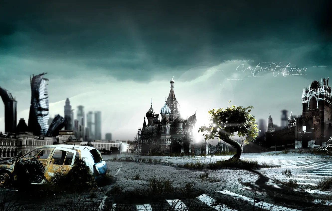 Photo wallpaper Apocalypse, Moscow, Russia, red square