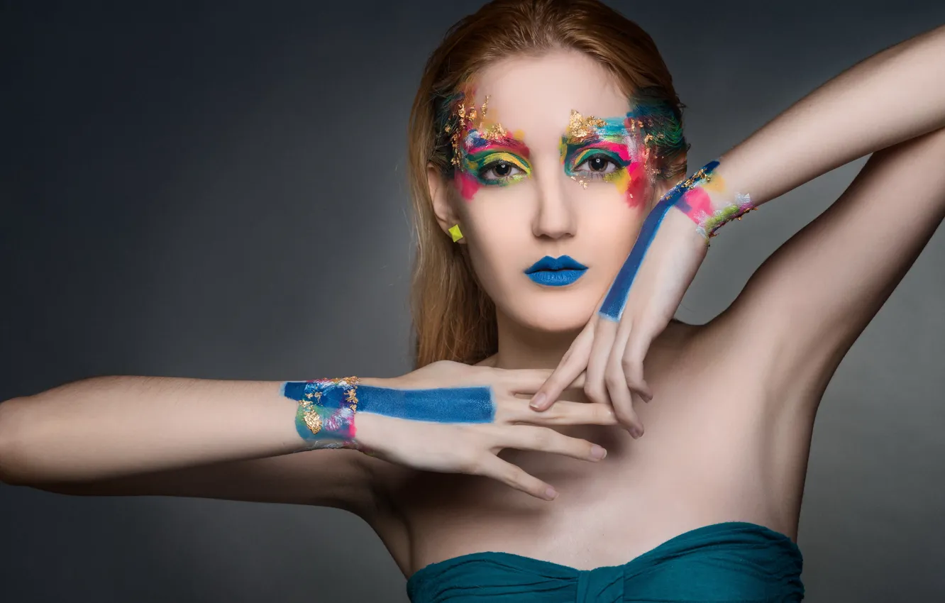 Photo wallpaper look, girl, portrait