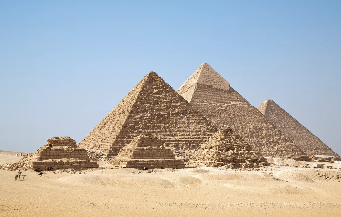 Photo wallpaper Egypt, Ancient Egypt, giza pyramids