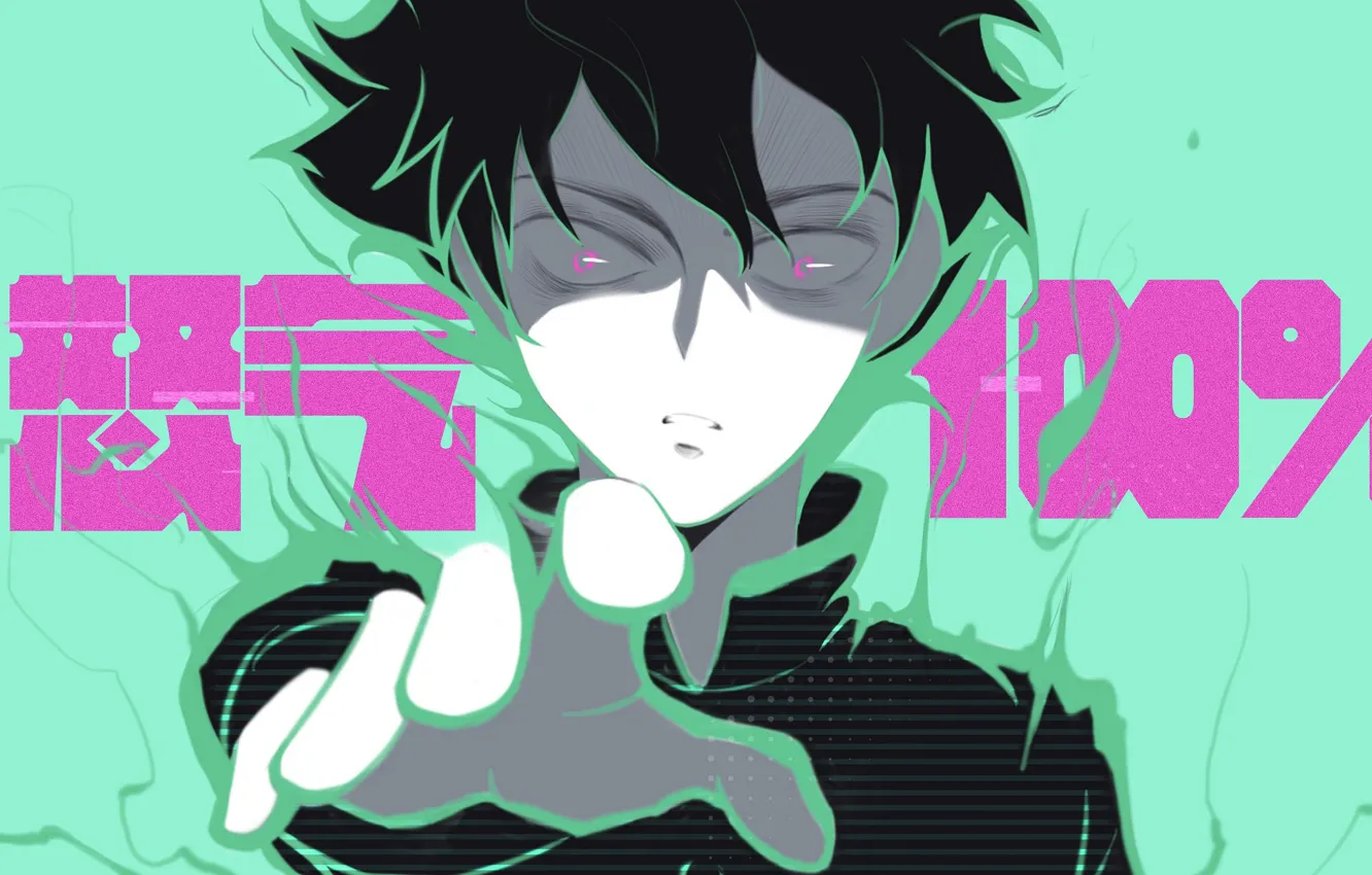 Photo wallpaper hand, guy, aura, Mob Psycho 100, Kageyama Shigeo, Mob psycho 100