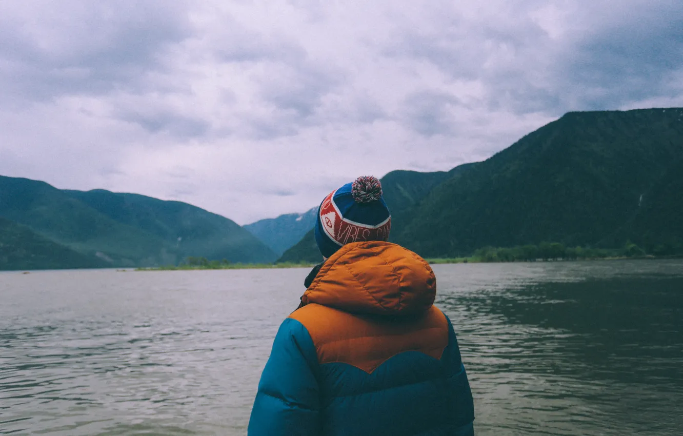 Photo wallpaper hat, jacket, guy, the young man