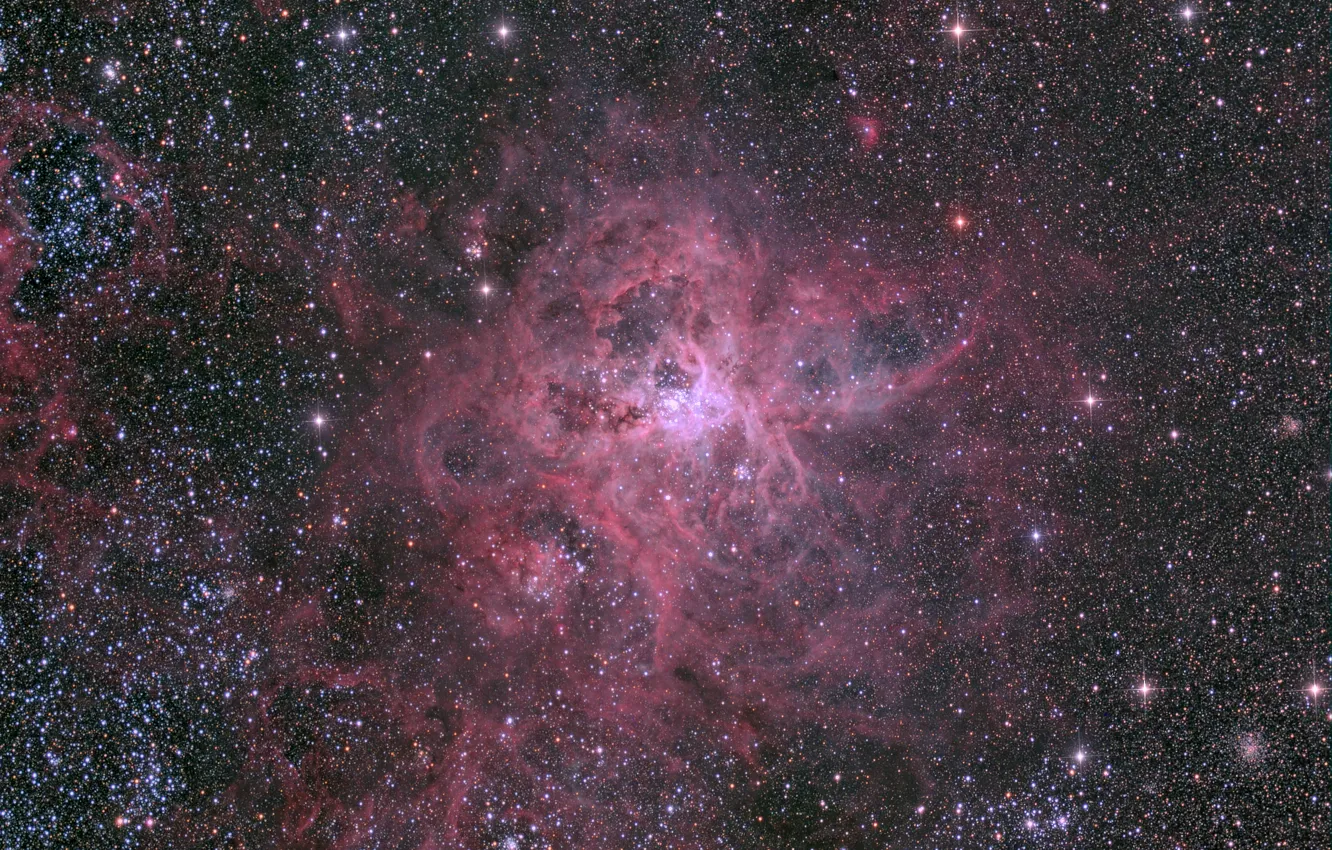 Photo wallpaper space, stars, nebula