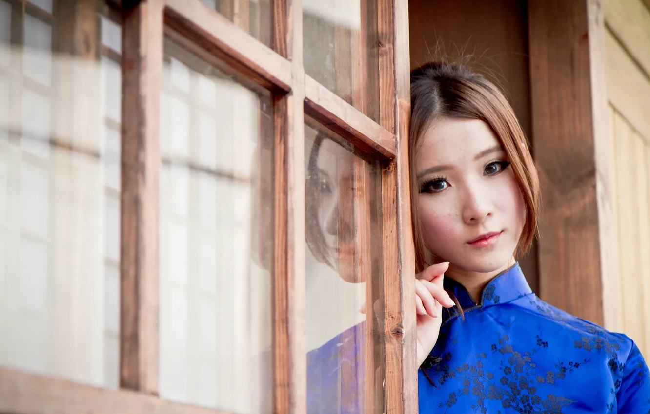 Photo wallpaper girl, mood, Asian