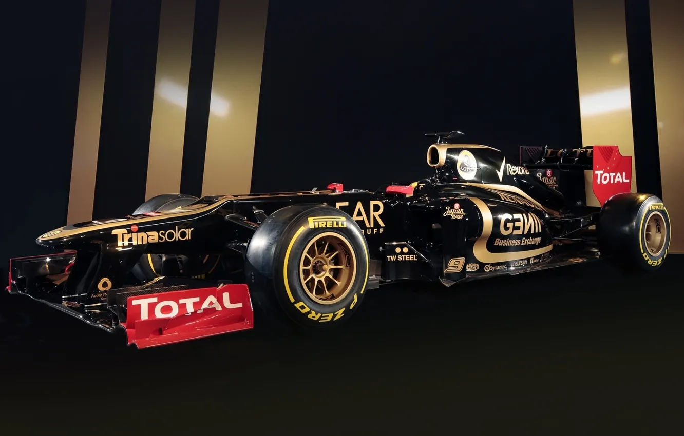 Photo wallpaper formula 1, twilight, 2012, Lotus, formula 1, lotus, racing car, E20
