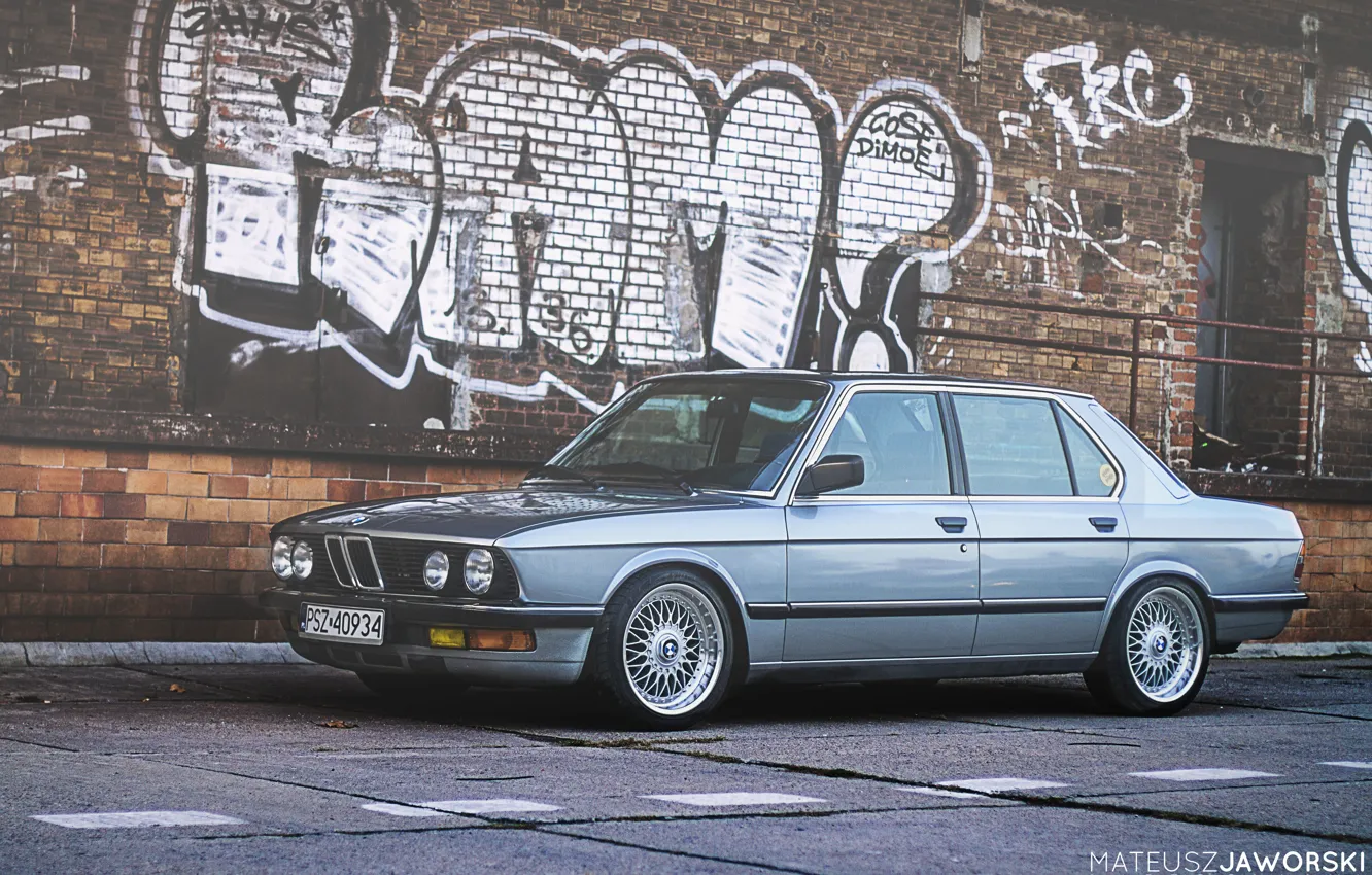 Photo wallpaper BMW, 5 series, bbs, stance, e28