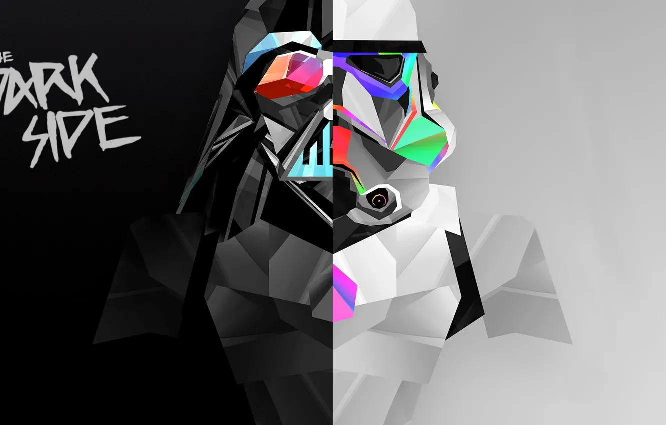 Photo wallpaper dark, Dark Side, Side