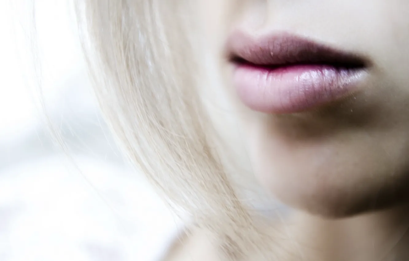 Photo wallpaper girl, background, lips