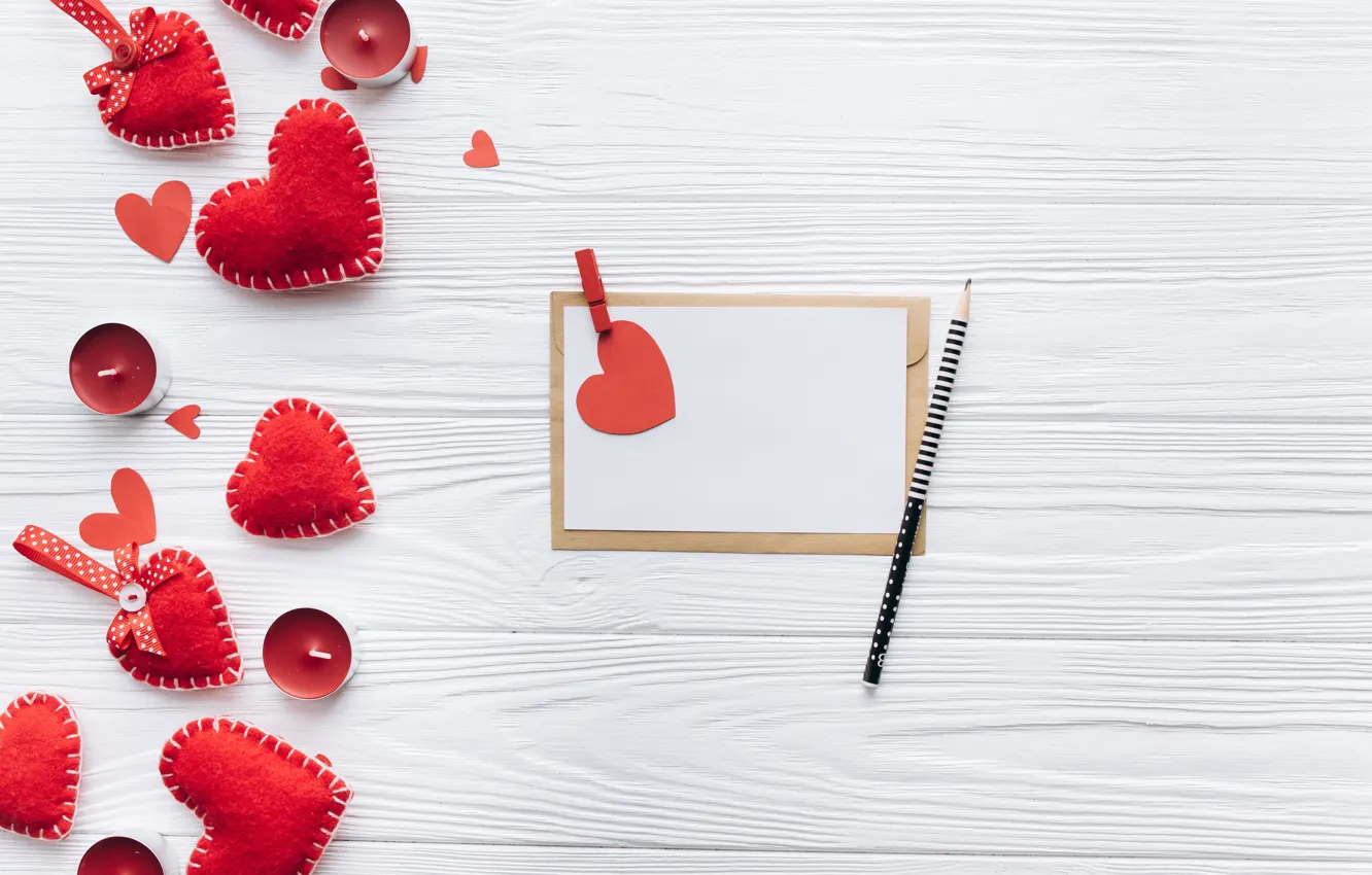 Photo wallpaper love, gift, heart, hearts, red, love, heart, wood