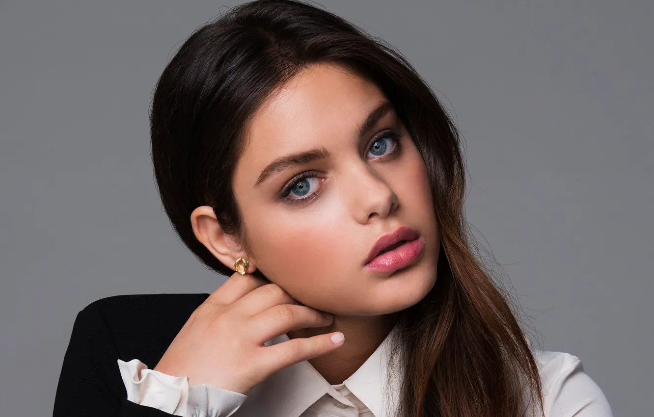 Photo wallpaper close-up, portrait, actress, brunette, Odeya Rush, Odeya Rush, Just Jared, Justin Campbell