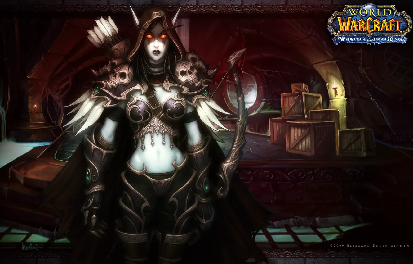 Photo wallpaper figure, art, World of Warcraft, elf, wow