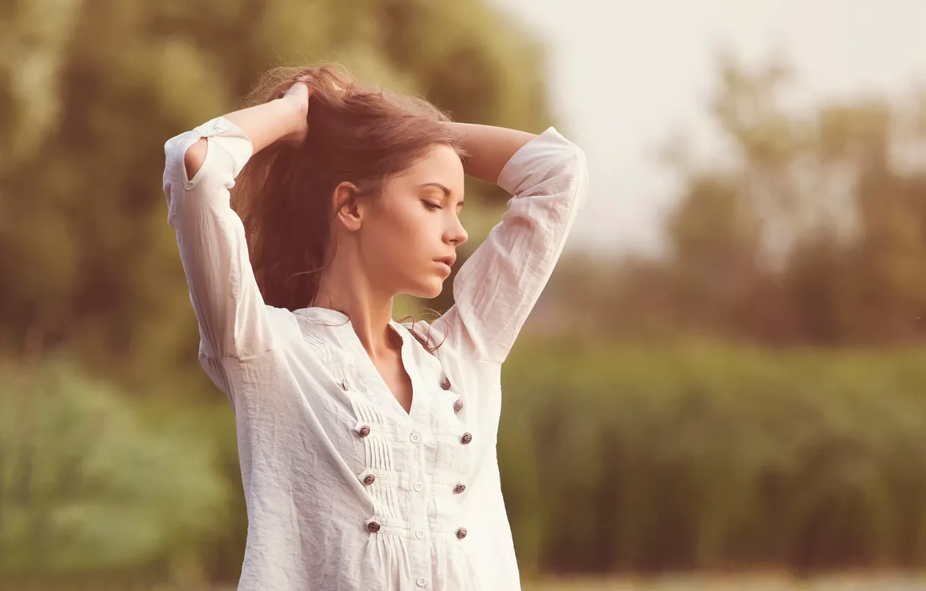 Photo wallpaper shirt, the beauty, Xenia, Kseniya Kokoreva