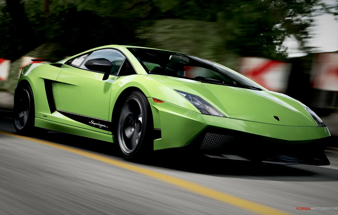 Photo wallpaper auto, race, the game, Forza Motorsport 4, Lamborghini Gallardo LP570-4 Superleggera