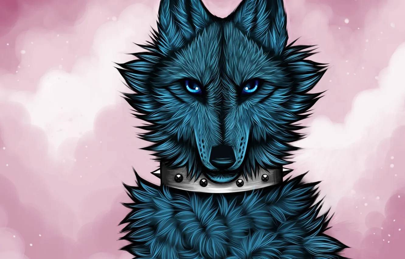 Photo wallpaper wolf, art, myarukawolf, by myarukawolf