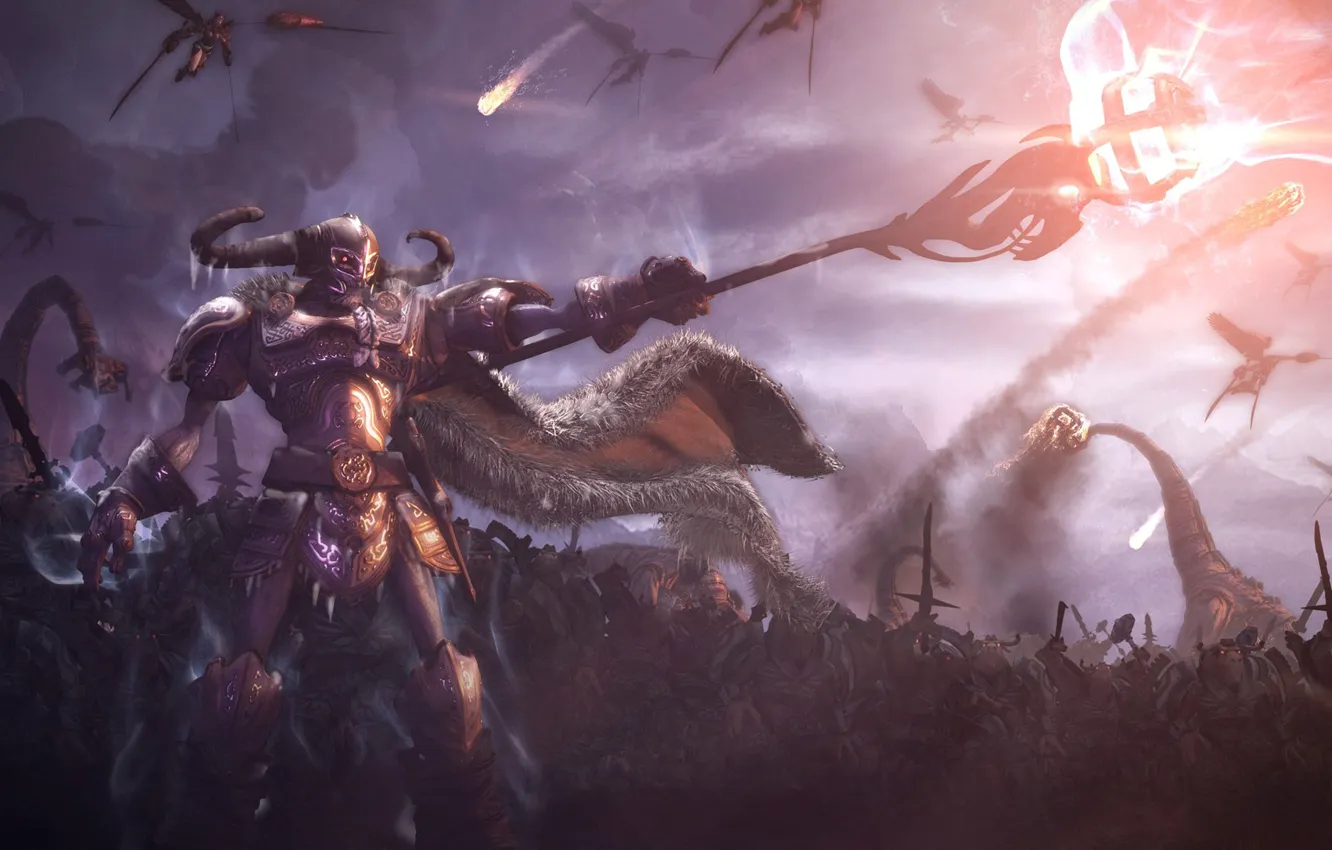 Photo wallpaper magic, battle, demigod