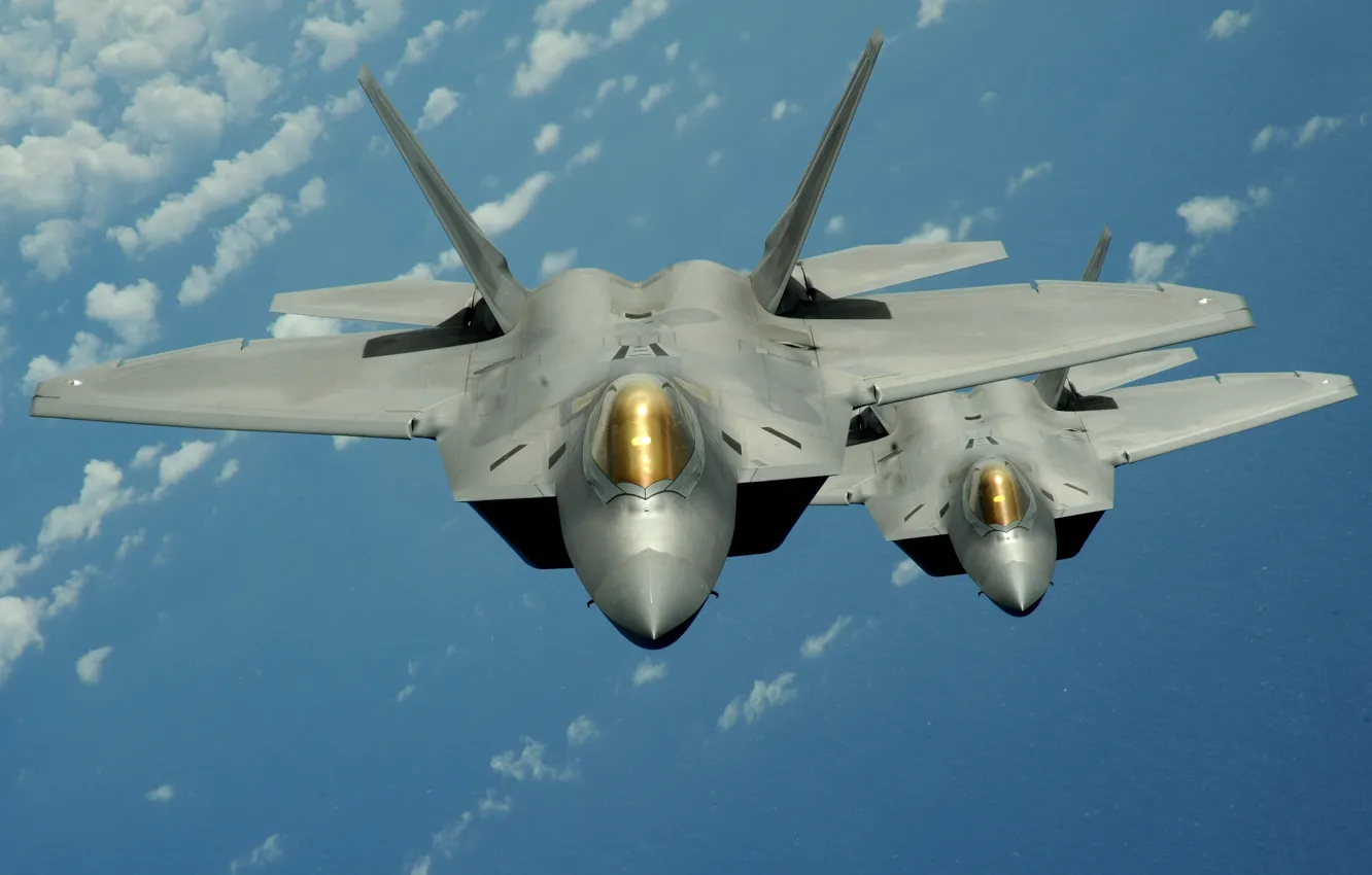 Photo wallpaper Flight, Fighters, F-22 raptor