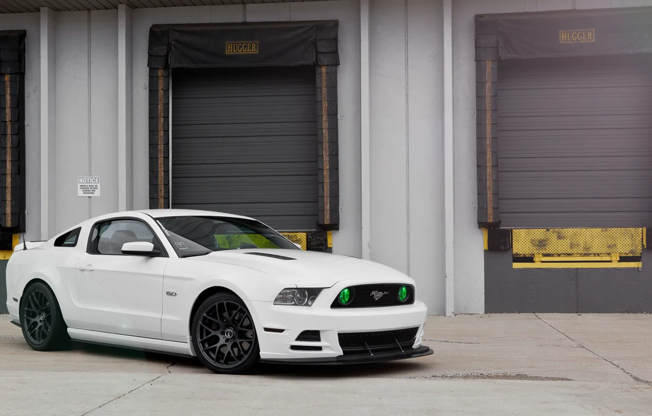 Photo wallpaper white, Mustang, Ford, GT500, Mustang, Ford, 5.0
