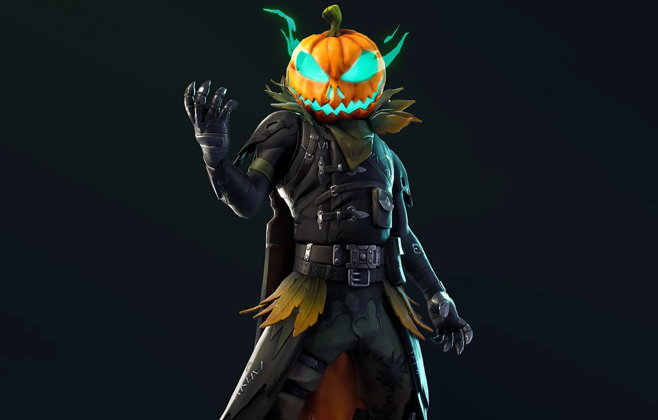 Photo wallpaper background, pumpkin, Jack, Fortnite