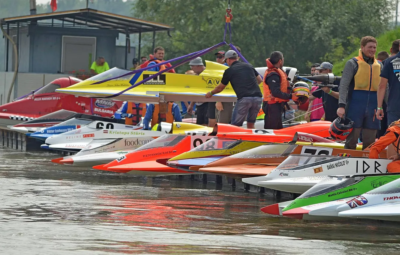 Photo wallpaper race, boat, speed