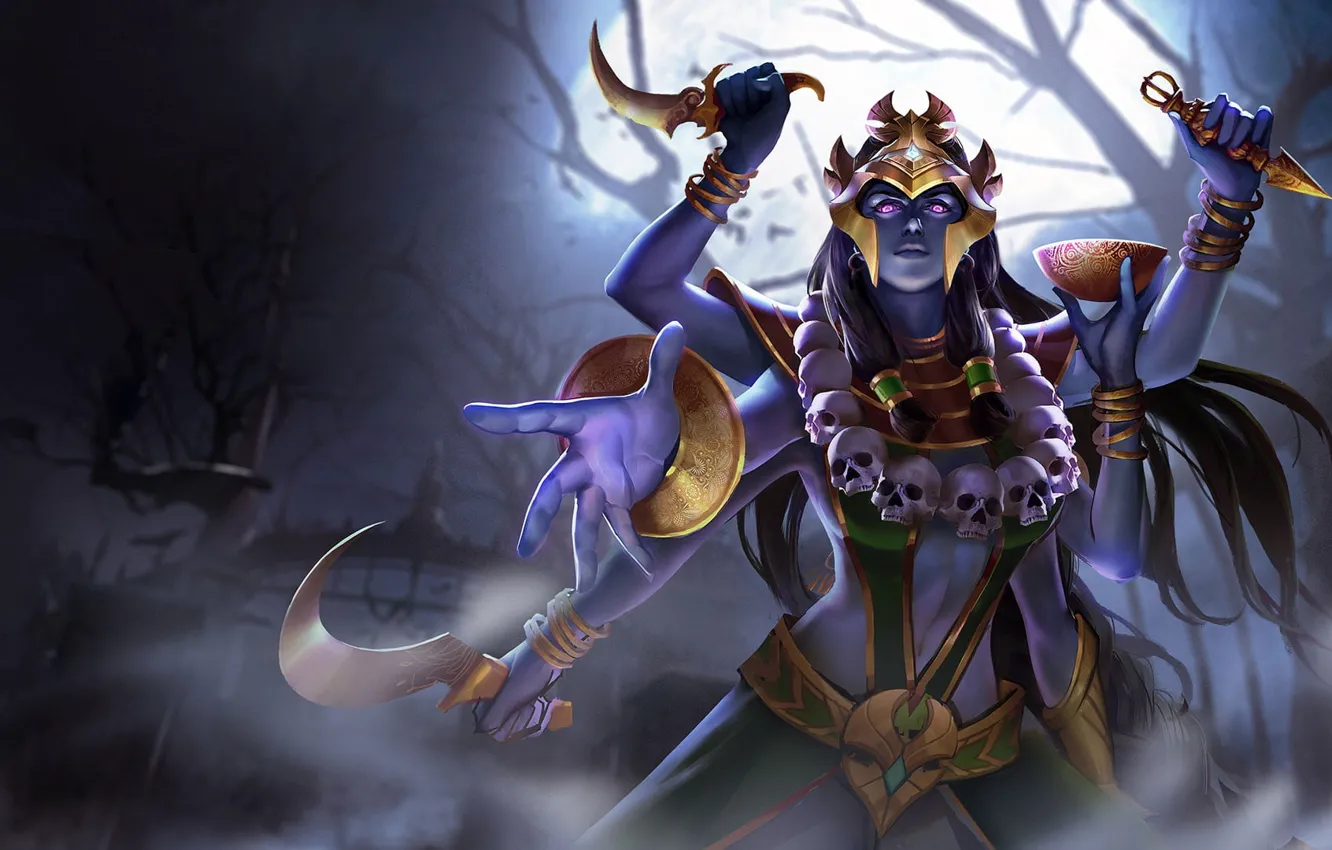 Photo wallpaper skull, many hands, character, MOB, Arena of Valor, Ring Of Valor, AOV