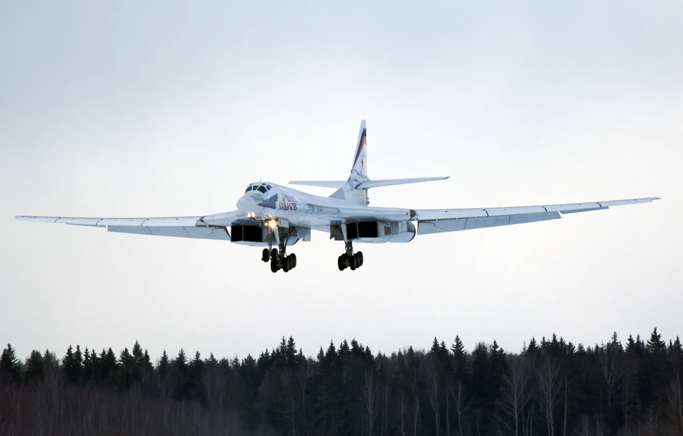 Photo wallpaper Tupolev, The Tu-160, The Russian air force, Strategic aircraft, The long-range bombers