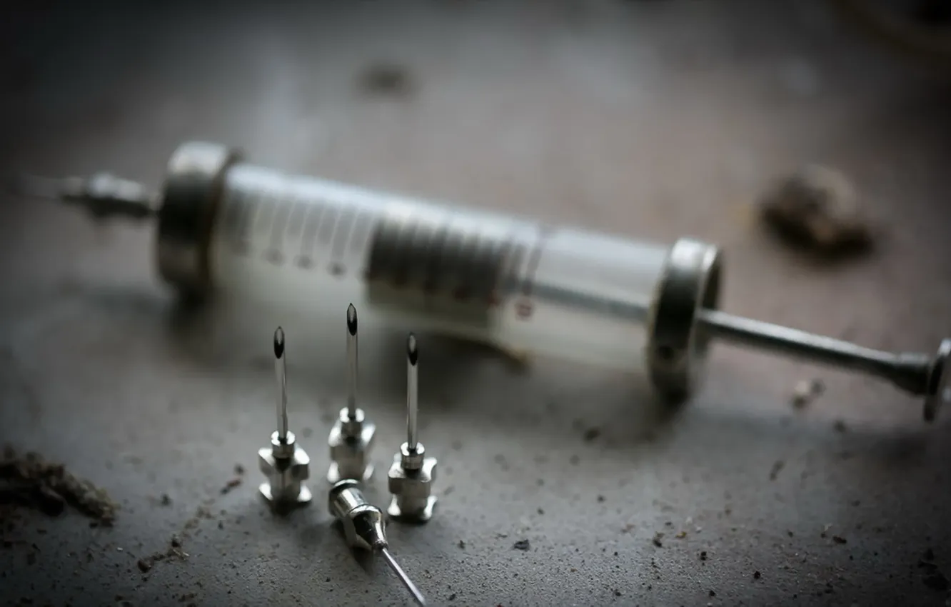 Photo wallpaper needle, background, syringe