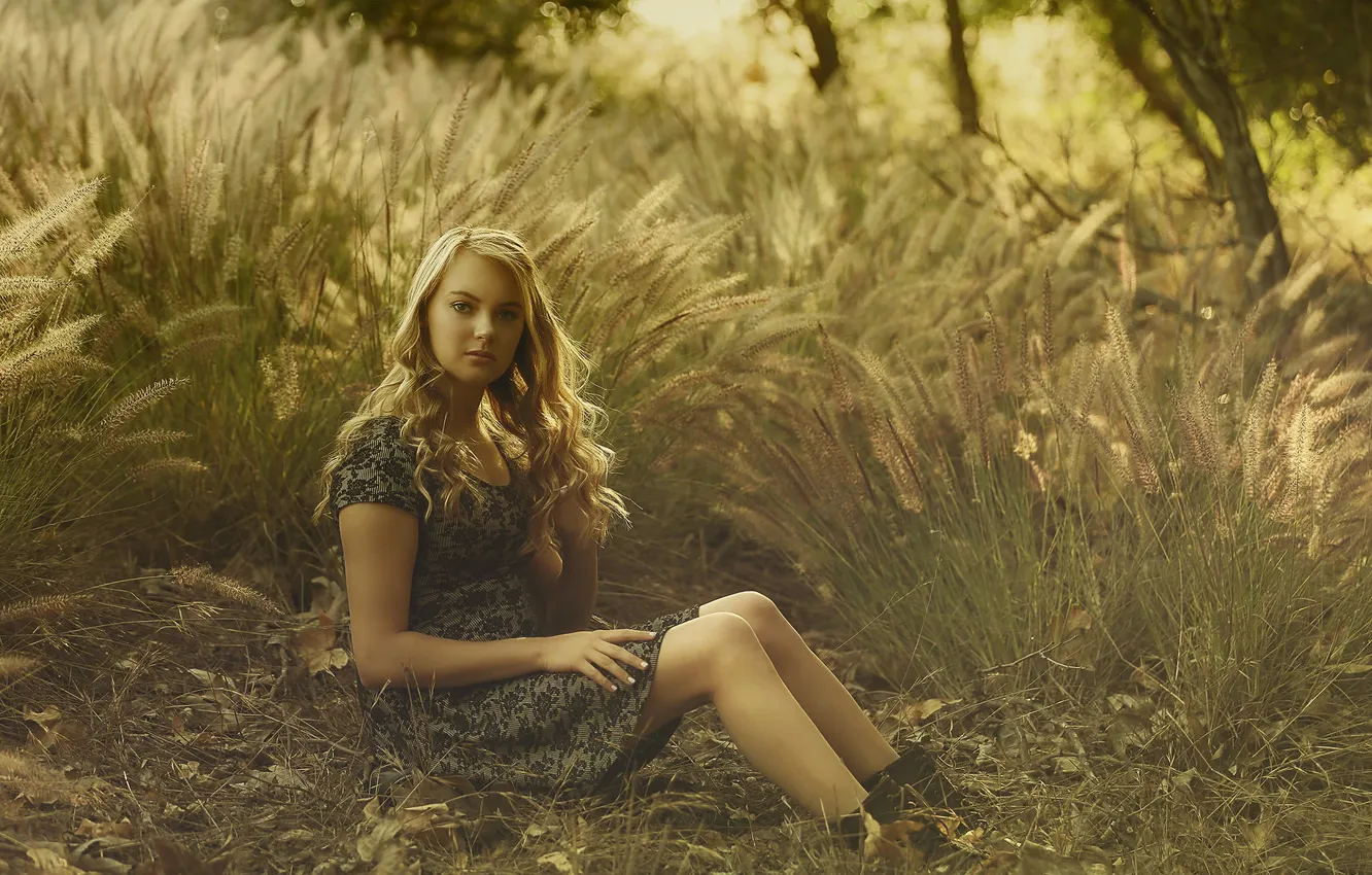 Photo wallpaper look, nature, dress