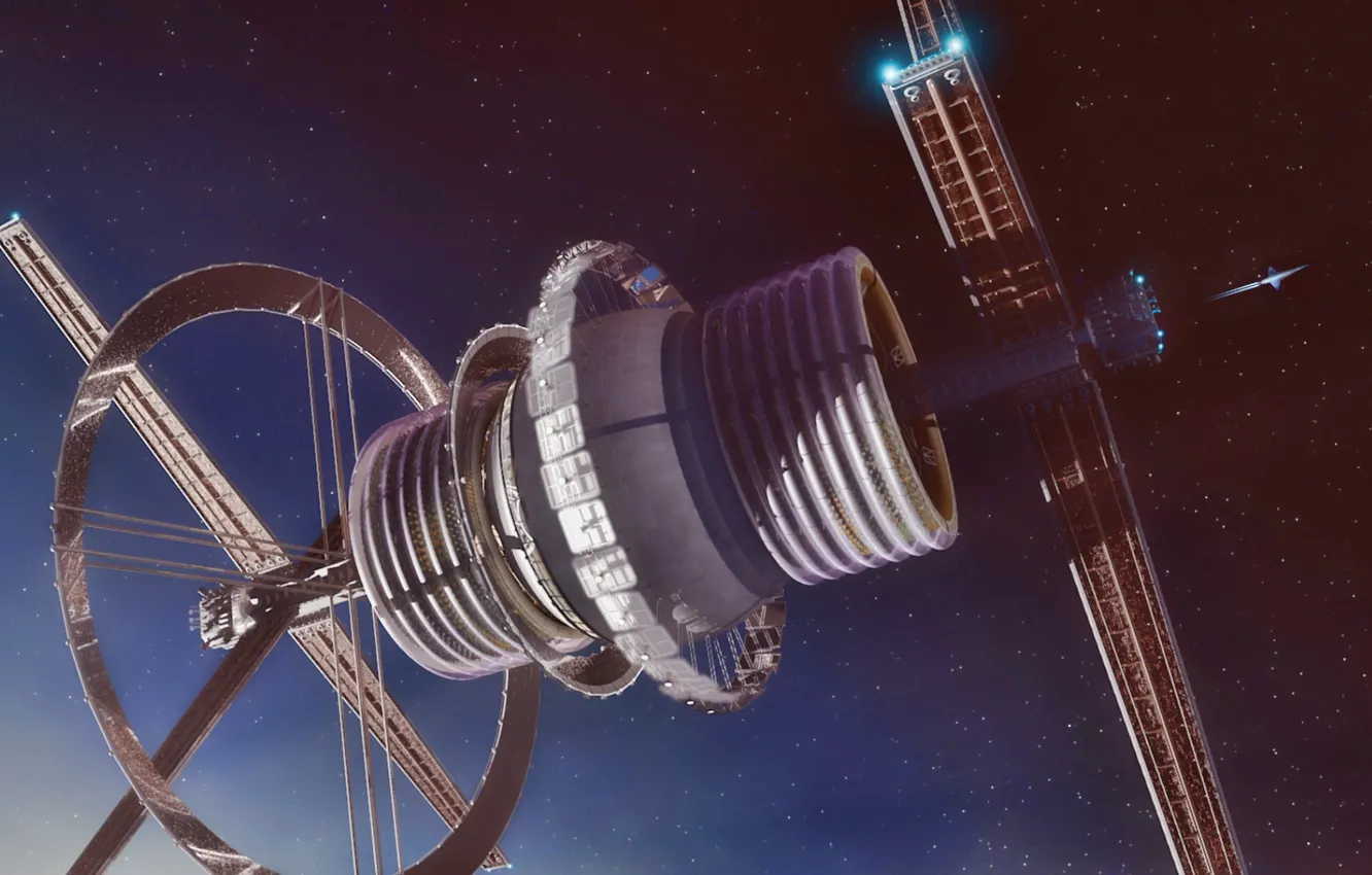 Photo wallpaper space, starbase, Bernal Sphere