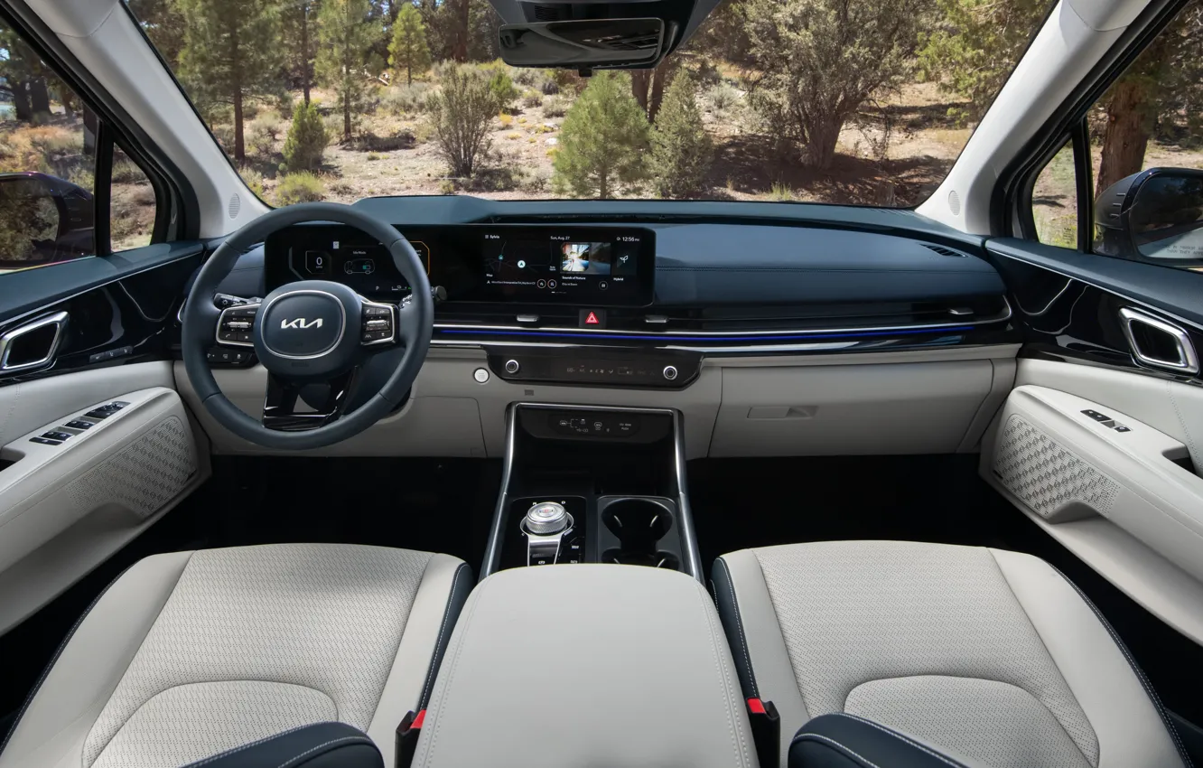 Photo wallpaper Kia, Carnival, Kia Carnival HEV