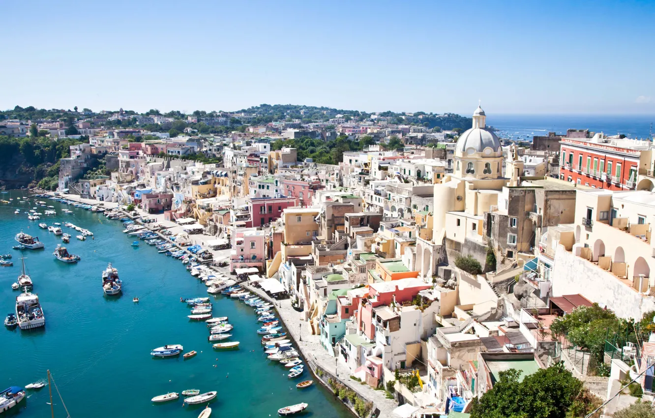 Photo wallpaper Italy, Campania, Procida, Napoli district