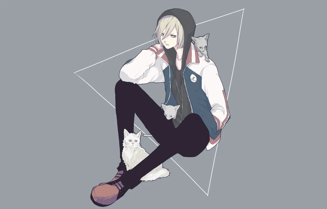 Photo wallpaper anime, art, Yuri on the ice, Yuri Plisetsky, Yuri On Ice