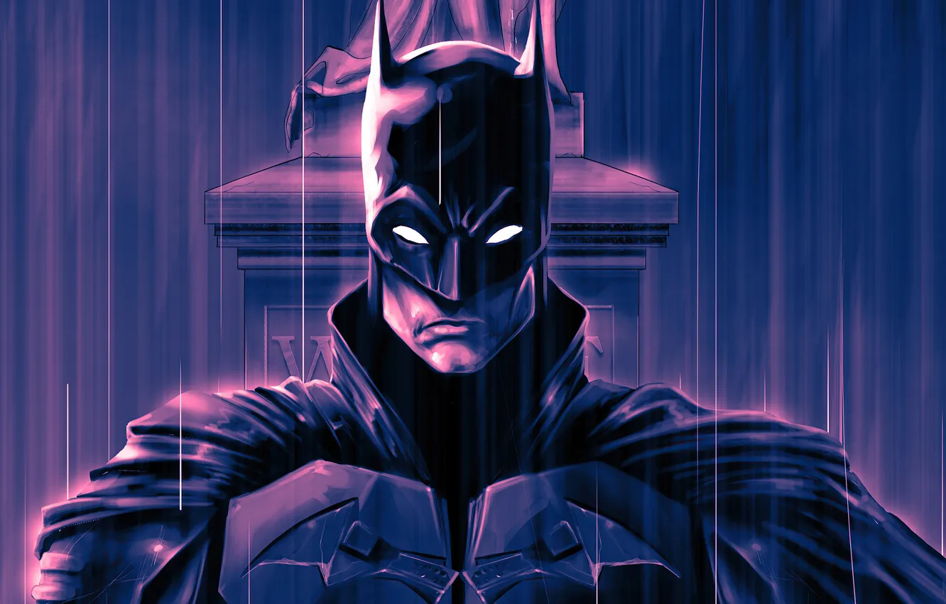 Photo wallpaper figure, mask, art, costume, Batman, DC Comics