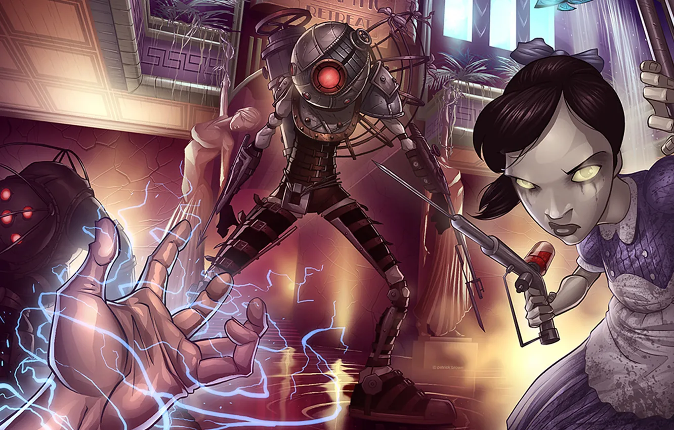 Photo wallpaper bioshock, bioshok, Bioshock2