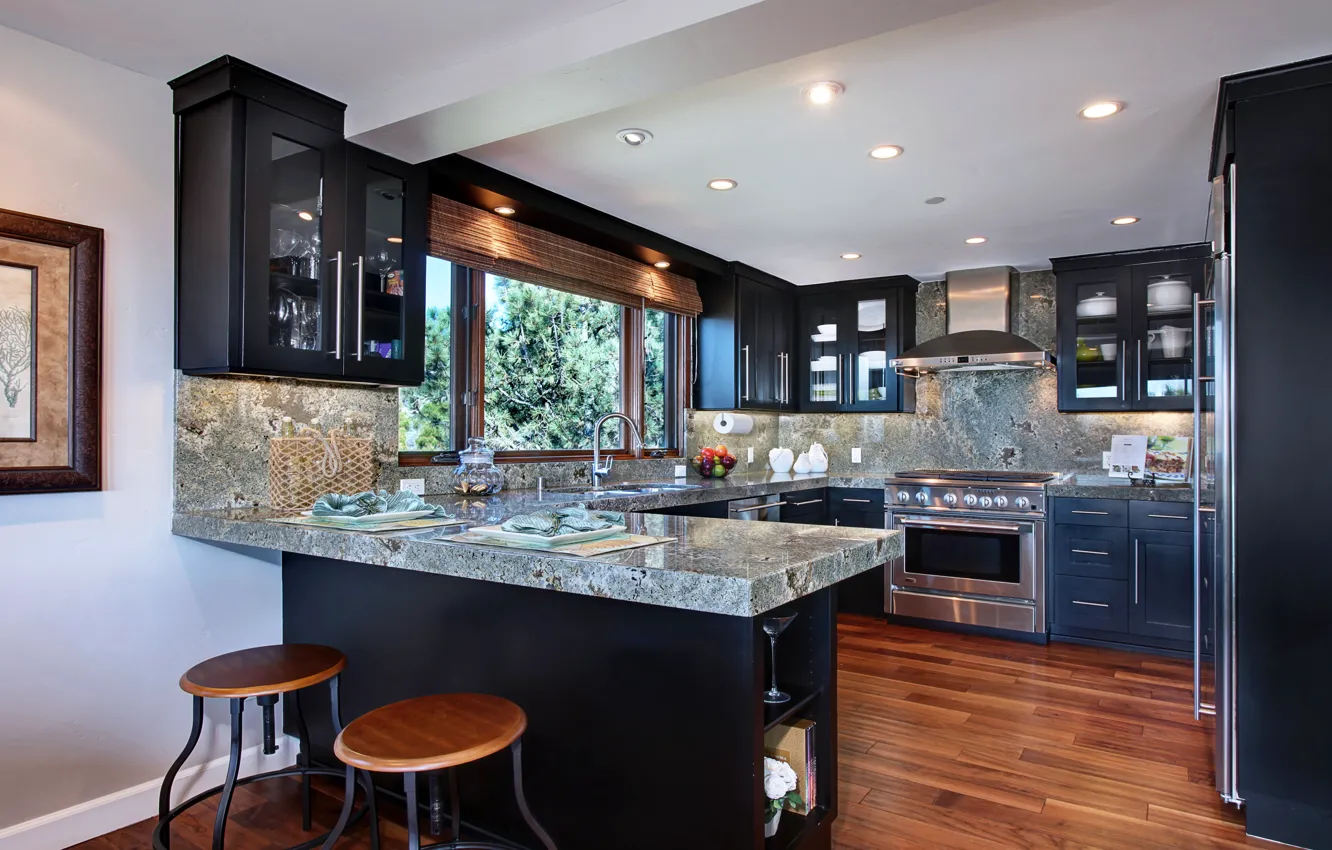 Photo wallpaper design, style, furniture, interior, kitchen, interior, headsets, kitchen