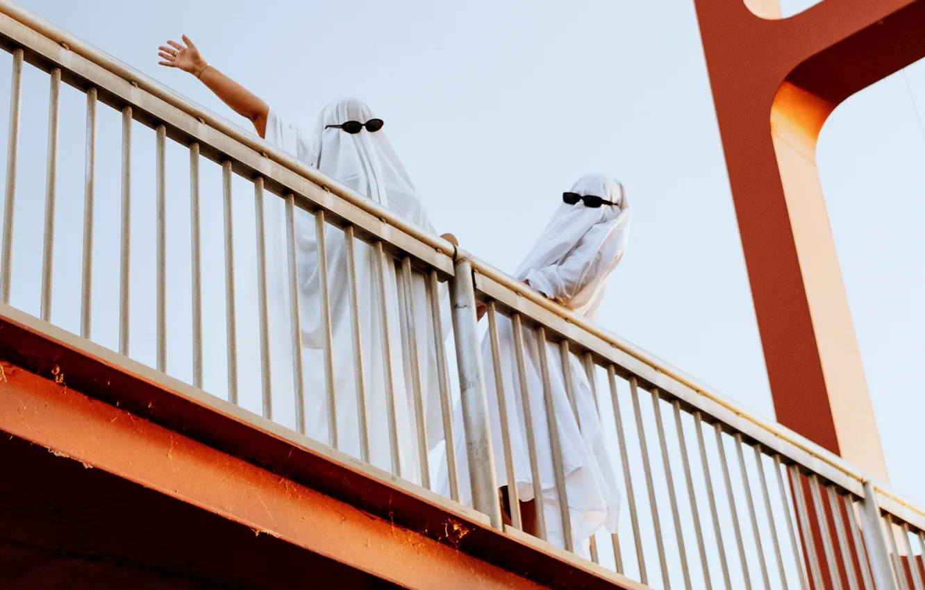 Photo wallpaper Wallpaper, Ghost, wallpaper, sheet, picture, Ghost, Ghosts, ghosts on the bridge