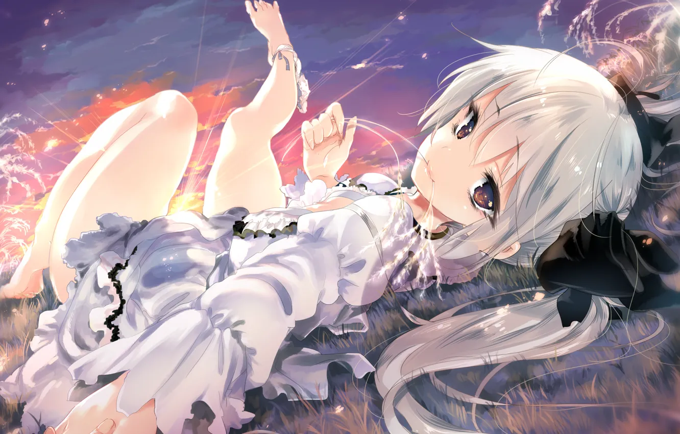 Photo wallpaper girl, anime, art, kasugano sora, yosuga no sora, kamizuki hold