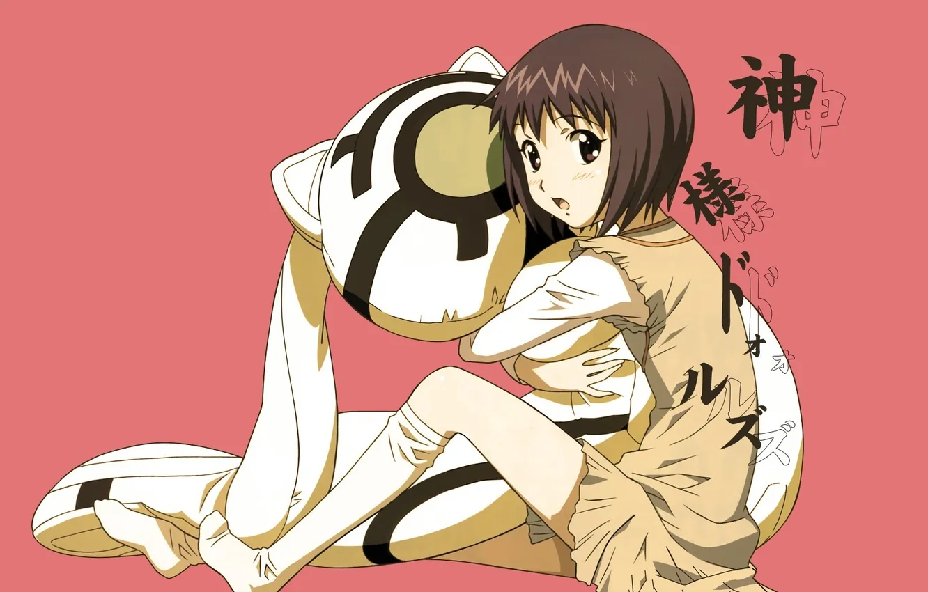 Photo wallpaper cat, mood, toy, anime, girl, characters, You Kugs